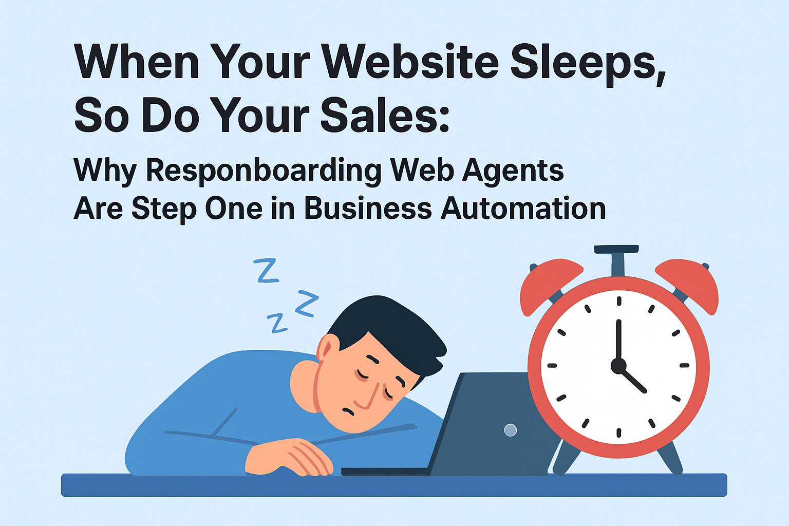 When Your Website Sleeps, So Do Your Sales: Why Responboarding Web Agents Are Step One in Business Automation